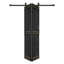 Porte de grange à deux panneaux en bois massif de style Mid-Bar avec trousse de quincaillerie - assemblage requis-100518287-100518284