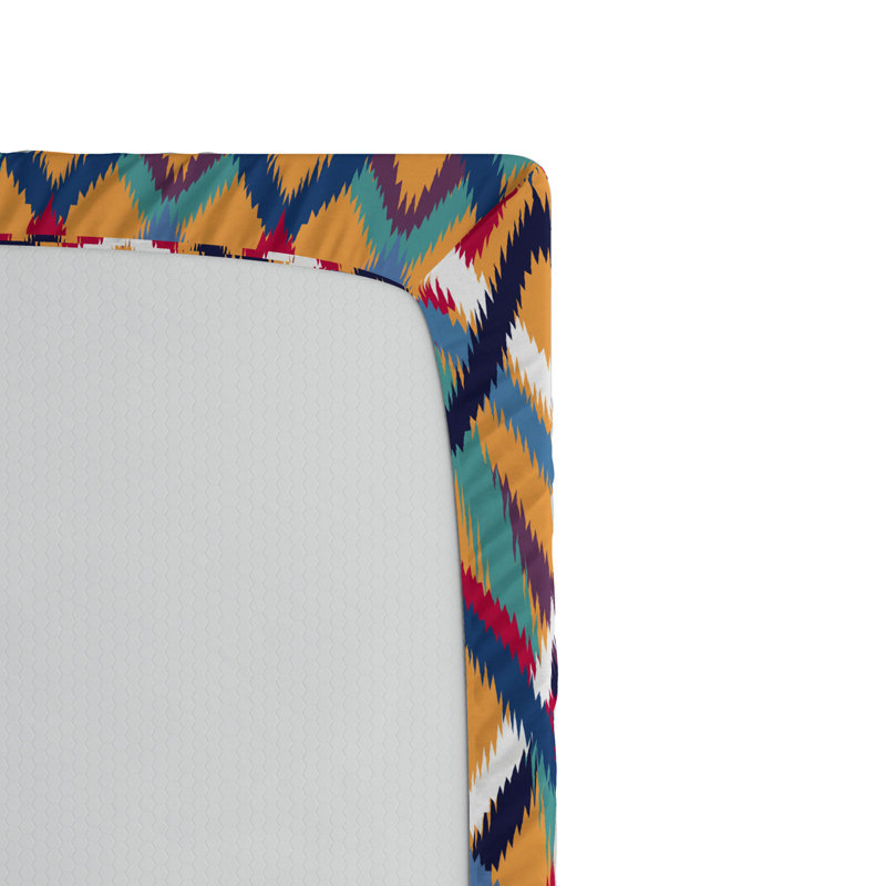 Microfiber Chevron Fitted Sheet, Full Fitted Sheet