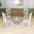Avenly 5-Piece Round Dining Table Set, Kitchen Table Set with Upholstered Chairs for Small Places-987013590