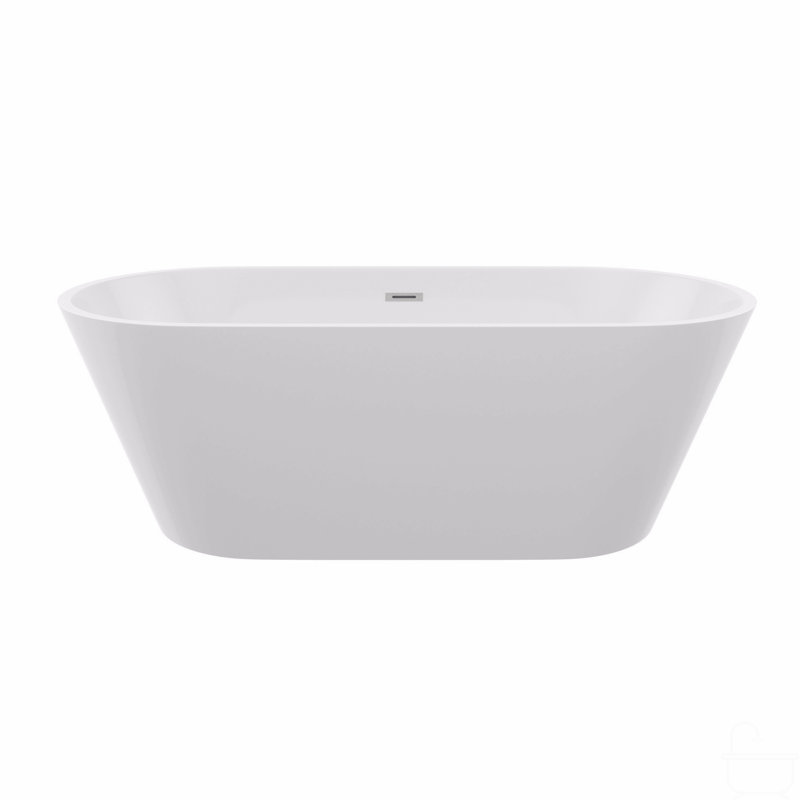 63" Acrylic Freestanding Bathtub, Stand Alone Soaking Tub