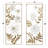 Metal Floral Home Wall Decor with Gold Frame