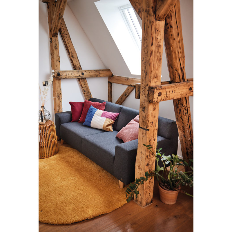 Solid Colour Hand Woven Area Rug, Novelty 80 x 120cm