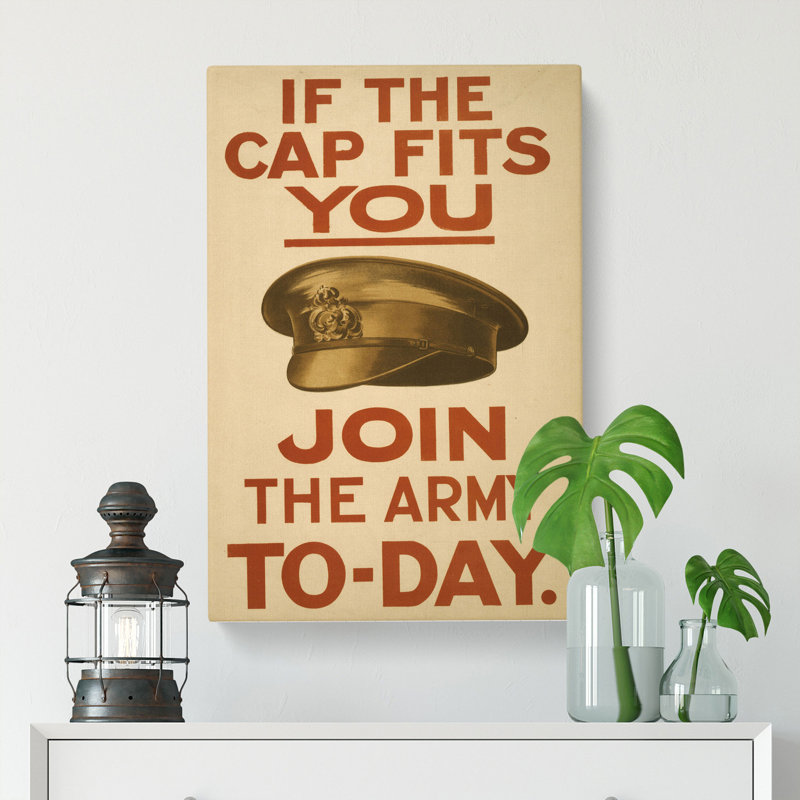 Vintage Join The Army - Wrapped Canvas, 60cm H x 40cm W x 3cm D
