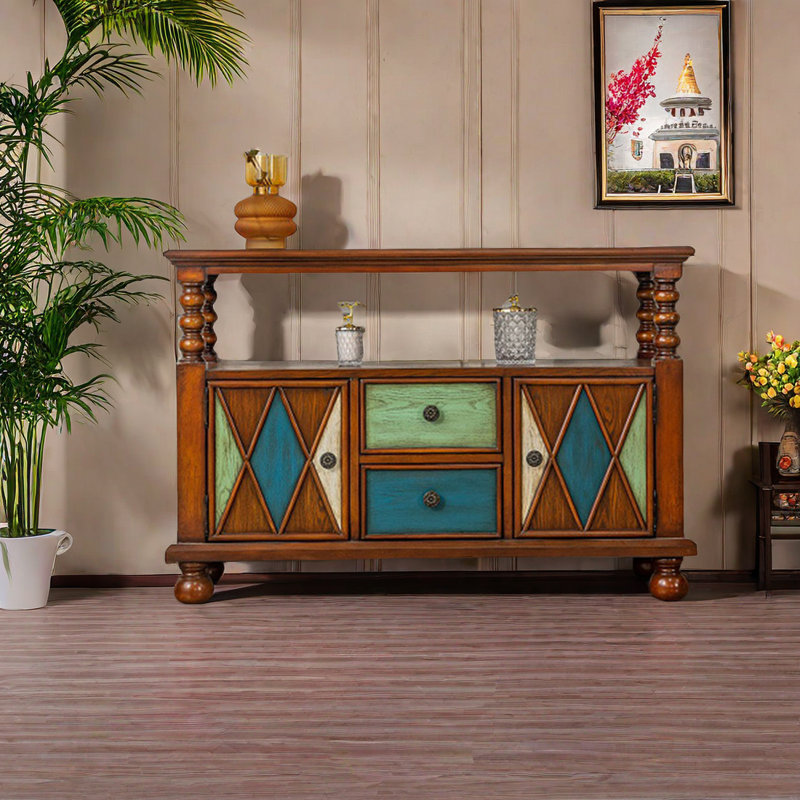 Buffet moderne en bois. Buffet 47,24, Brun