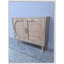Buffet couleur naturelle avec rangement et pieds en bois massif