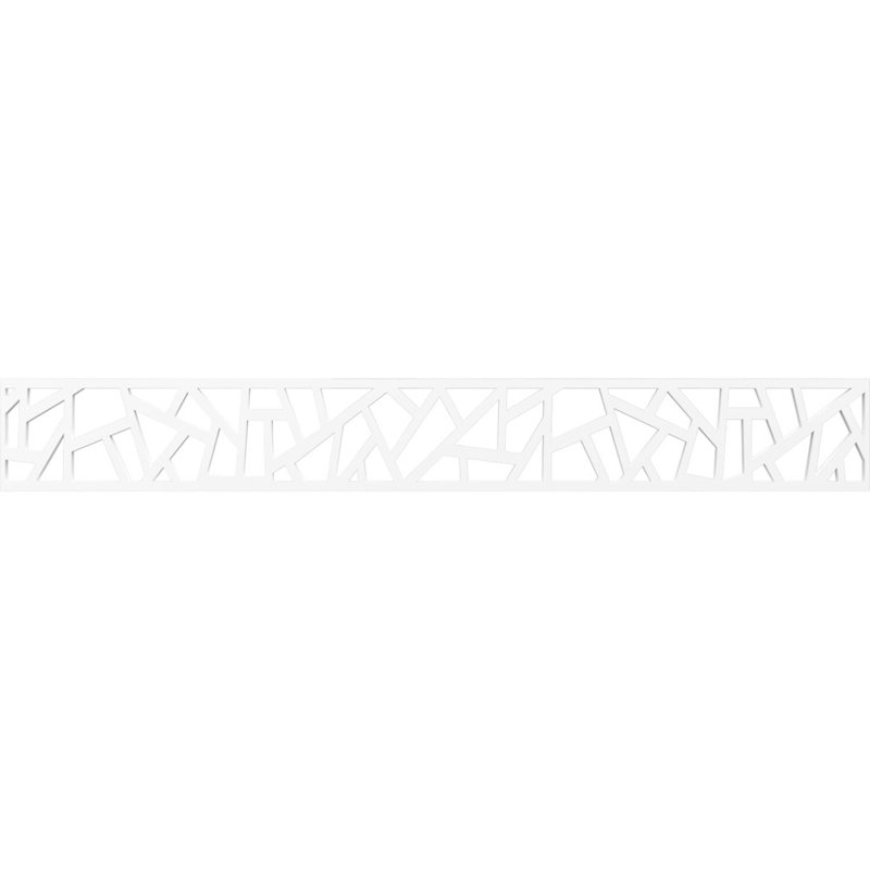 Moulure en bois Harrisburg, H 6 po x l 46,5 po x P 0,375 po, PVC de qualité architecturale