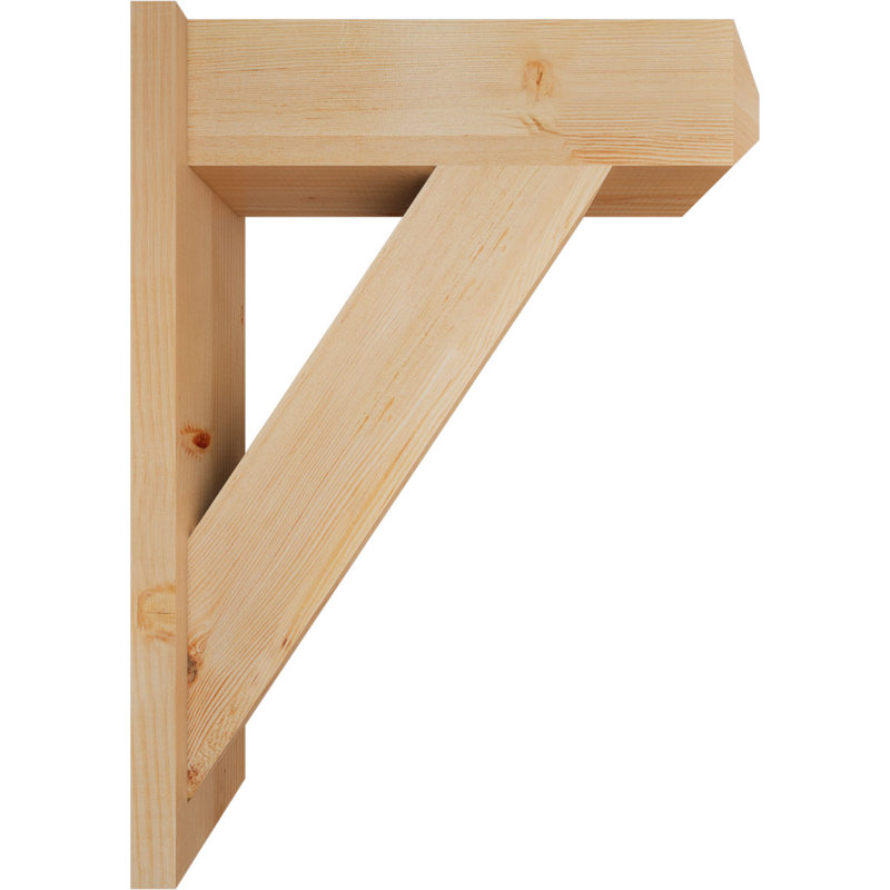 Artisan traditionnel en bois rustique, P 24 po x H 32 po, Sapin Douglas de 7 1/2 po (lisse)