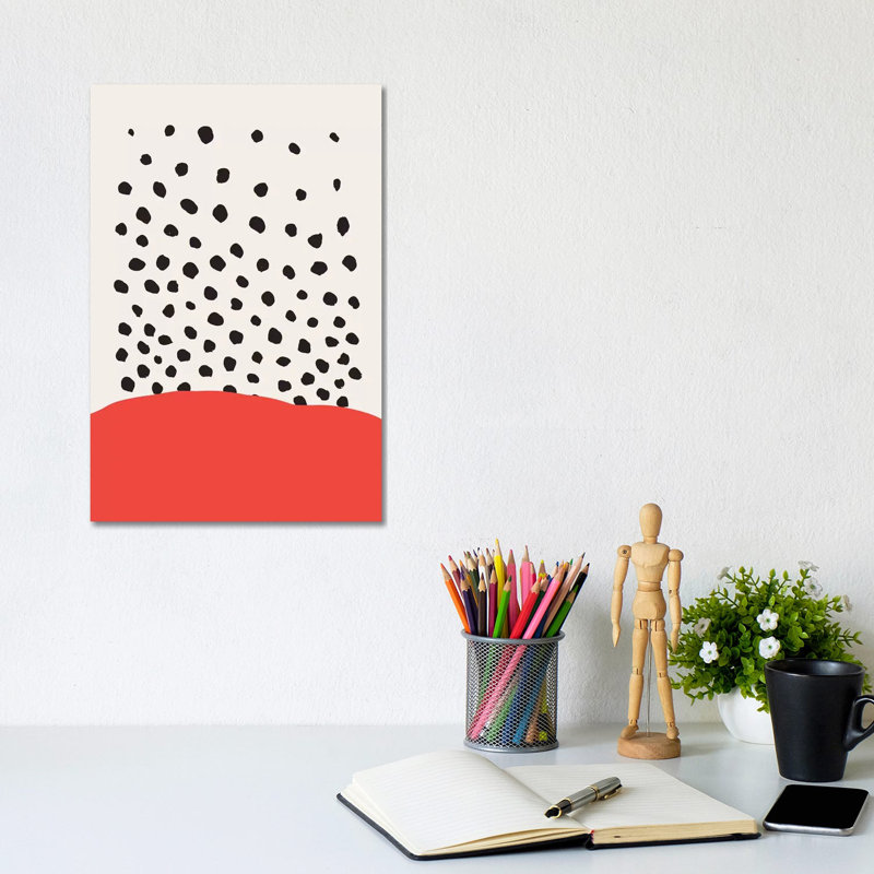 Abstract №2 Rectangle by Blek Prints - Wrapped Canvas Painting, 20.32 cm H x 30.48 cm W