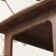 Console Elegant Light Coffeewood, coins arrondis et patins