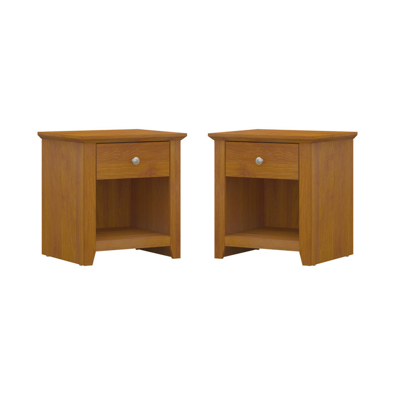 Ensemble de chambre à coucher 2 pièces Tevrat, Noyer ambré