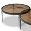 Yoko Nesting Set Of 2-Smoked Brown Cast Glass-1549576928