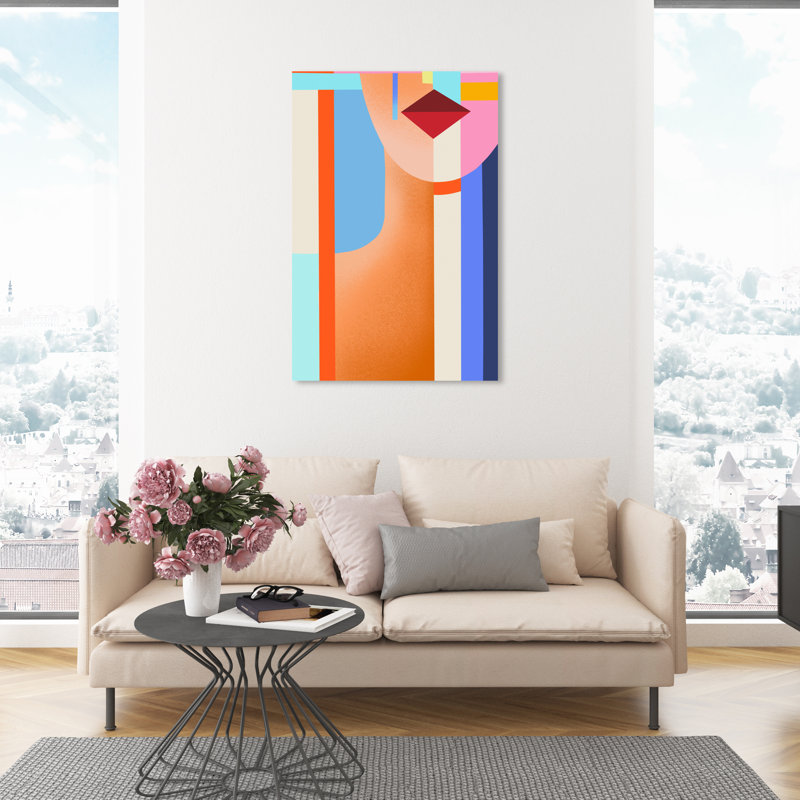 Abstract Shaped Lady III Print, Wrapped Canvas, 54" H x 36" W