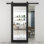 Sliding Mirror Barn Door with Hardware Kit and Door Handle