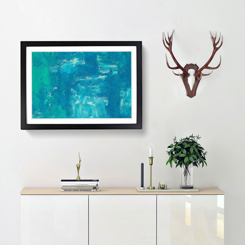 Abstract Vol.313 by S.Johnson - Framed Print, 45cm H x 63cm W x 2cm D, Black Framed