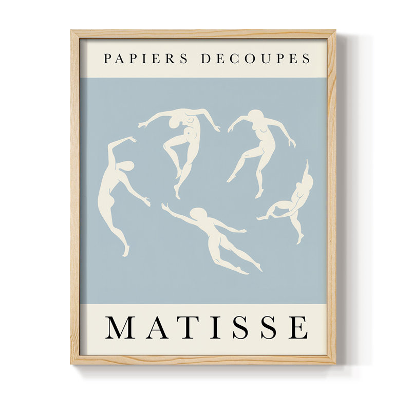 Matisse CXCII, reproduction d'art encadrée - bois massif, H 30 po x l 24 po