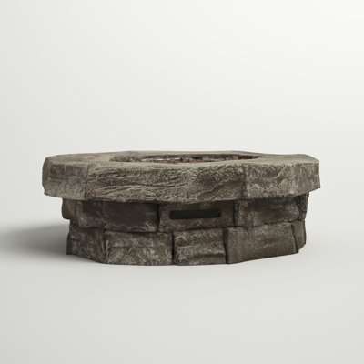 Euron 12" H x 37" W Outdoor Fire Pit Table
