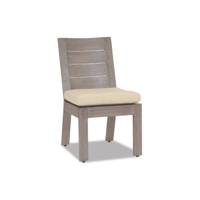 Laguna Premium All-Weather Wicker Outdoor Dining Side Chair with Sunbrella® Cushion