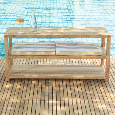 Banc de douche en teck Navjat