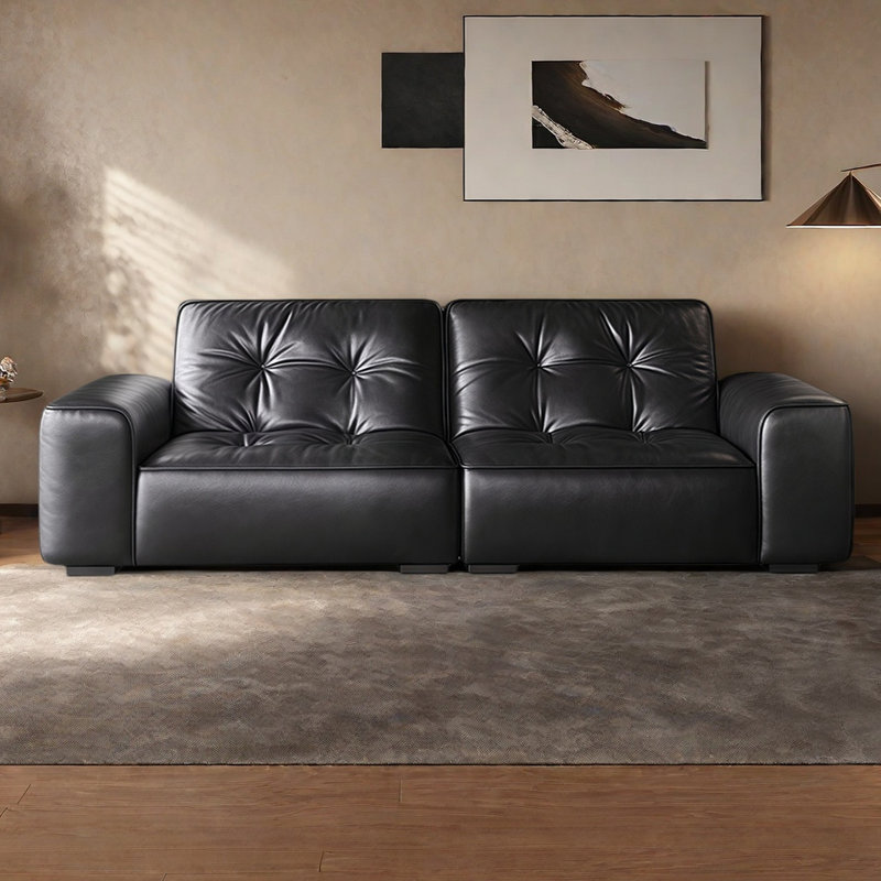 Canapé italien de luxe moderne italien, 3, H 31,49 po x l 98,42 po x P 40,55 po