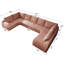 Canapé d'angle modulaire en forme de U Cloud, aucun assemblage requis, assise surdimensionnée en tissu-49705808-49705814