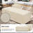 42 inch Outdoor Rectangle Fire Pit Table Propane Iron Firepit for Outside Patio with Tank Cover