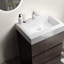 Luminaire de salle de bain 24 po en noyer - moderne, autoportant, rangement prodigieux, lavabo blanc, coulisses silencieuses, meuble-lavabo moderne autoportant pré-assemblé, silencieux-1366659186-1366659184