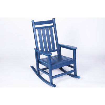 Mobilier berçant bleu marine pour adultes - avec siège confortable et chaise berçante de jardin à base stable Matériaux de conception ergonomique