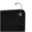 Grand lit plateforme tapissier avec 2 lampes de lecture, noir-2064795076