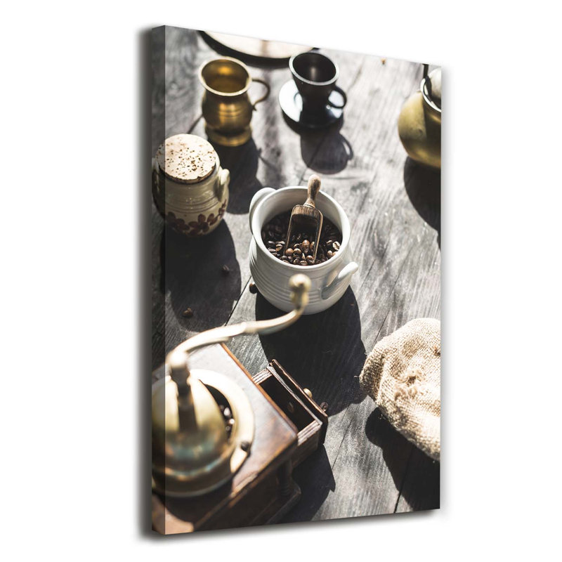 Coffee Grinder - Wrapped Canvas Print