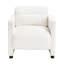 Fauteuil beige avec une structure en contreplaqué stable et un revêtement en forme de boucle pour un rembourrage élégant à structure tactile-1396789789