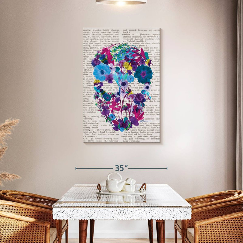 Crâne botanique Kerner I, H 45 po x l 30 po