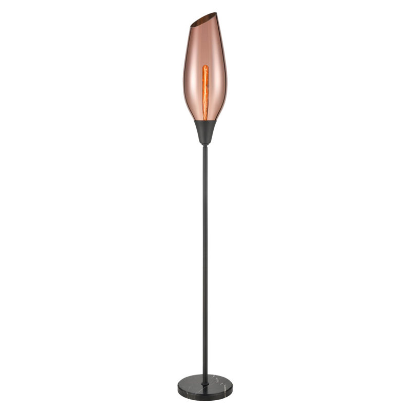 Mingua 173cm Polished Torchiere Floor Lamp, Bronze