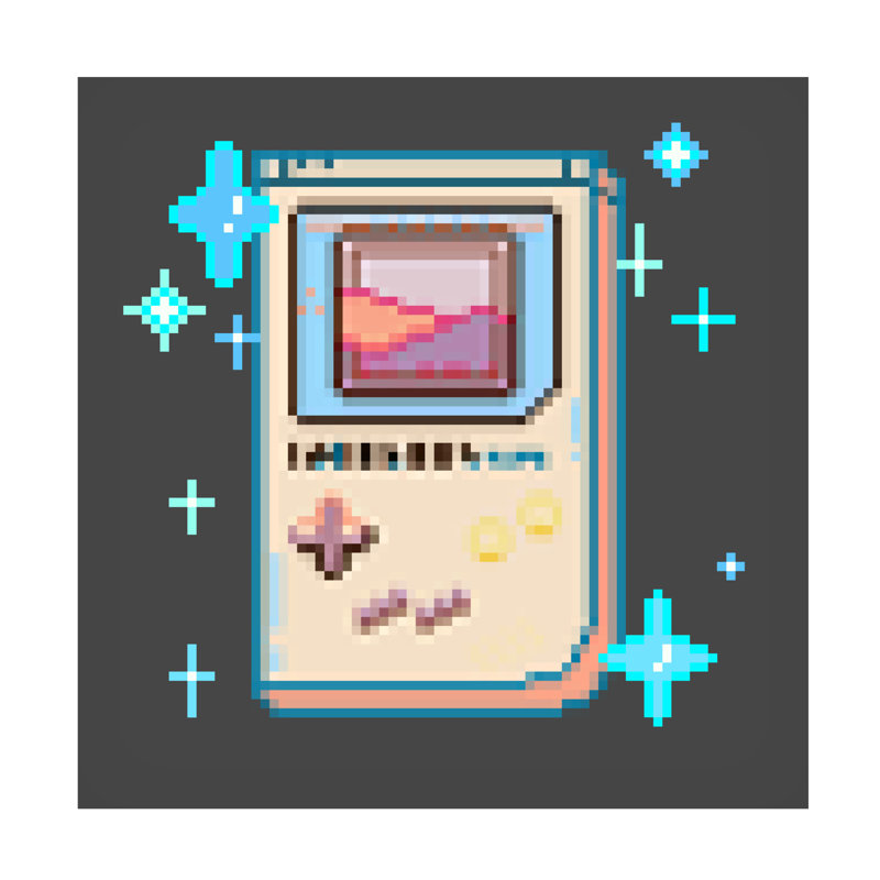 «Game Boy II» sur, H 24 po x l 24 po