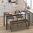 Kaedynce 4 - Person Four Leg Dining Set-1614056911-1614056910