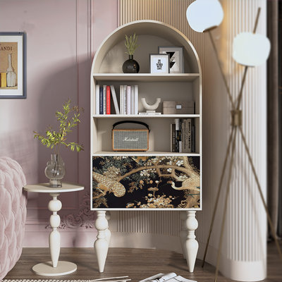 Bibliothèque française de style rétro