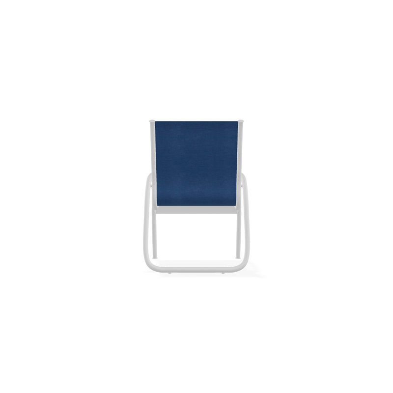 Fauteuil de patio Gardenella, Cobalt 35D Sunbrella®, Blanc texturé