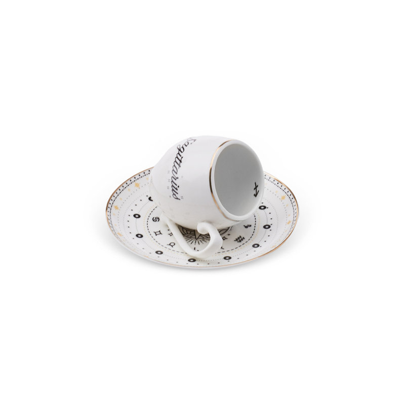 Porcelain Espresso Cup and Saucer
