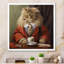 Chat blanc sibérien en costume élégant I-1150749306-1150749307