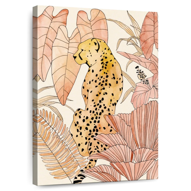 Brampt Blush Cheetah I, 30" H x 20" W