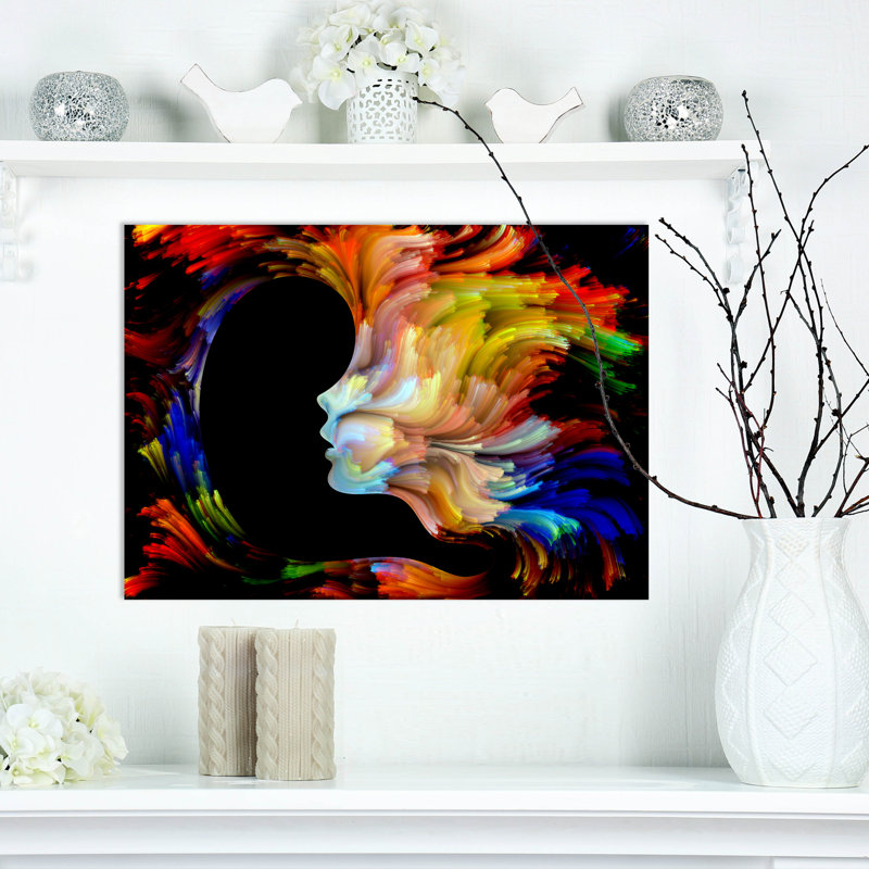 «Kiss of Paint», impression sur toile tendue, H 20 po x l 20 po x P 1 po