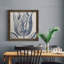 Indigo floral sur lin VI - reproduction encadrée de qualité supérieure - prêt à être accroché - impression encadrée sur papier-1607646675-1607652881-1607622982