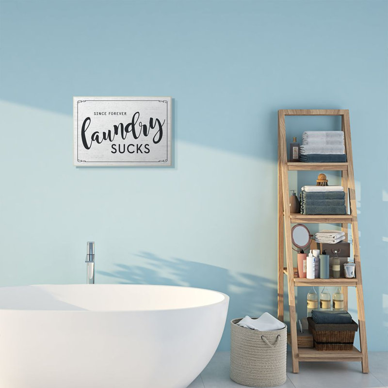 «Sassy Laundry Room», reproduction d'art textuel, Plaque murale, H 13 po x l 19 po x P 0,5 po