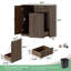 Armoire à déchets coulissante 13 gallons avec tablette et tiroir réglables-130405901-130405895