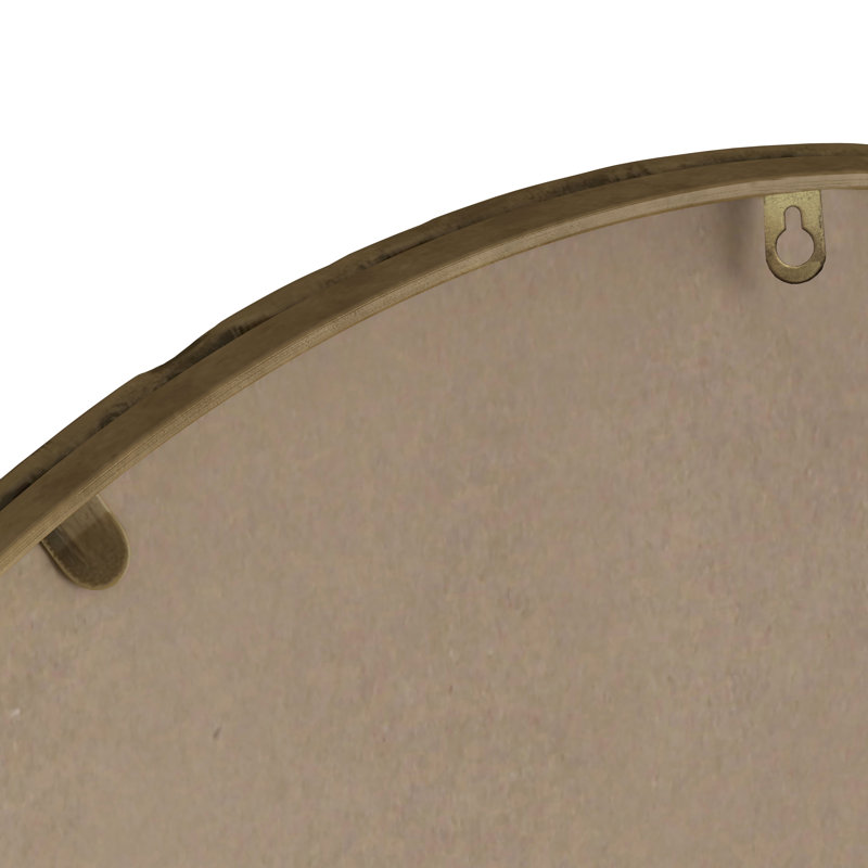 Miroir ovale rétro en fer avec cadre en fer
