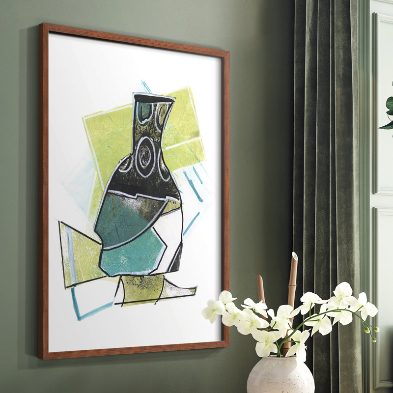 Jubilee Jugs II Framed Print - Solid Wood, Brown, 20" H x 16" W