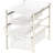 3-Tier Stackable Sliding Basket Storage Organizer Drawer For Bathroom And Kitchen, White