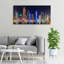 Dubai At Night - Wrapped Canvas Print