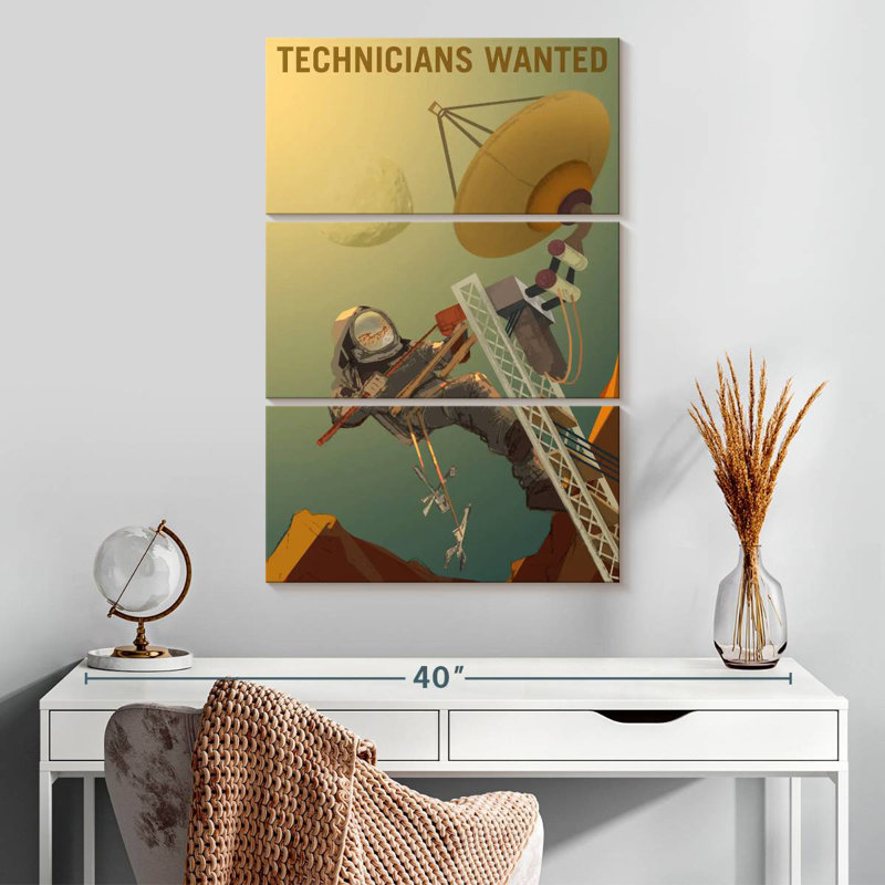 «Oberle Mars Explorers Wanted», affiche II, H 32 po x l 20 po
