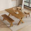 Table de salle à manger brune-1908744651