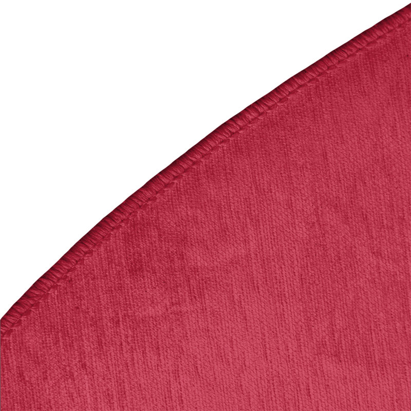Tapis à rayures bleu marine/rouge anthracite St Louis, Rond 5 pi